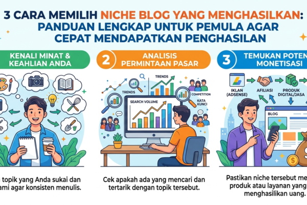 3 Cara Memilih Niche Blog yang Menghasilkan: Panduan Lengkap untuk Pemula Agar Cepat Mendapatkan Penghasilan