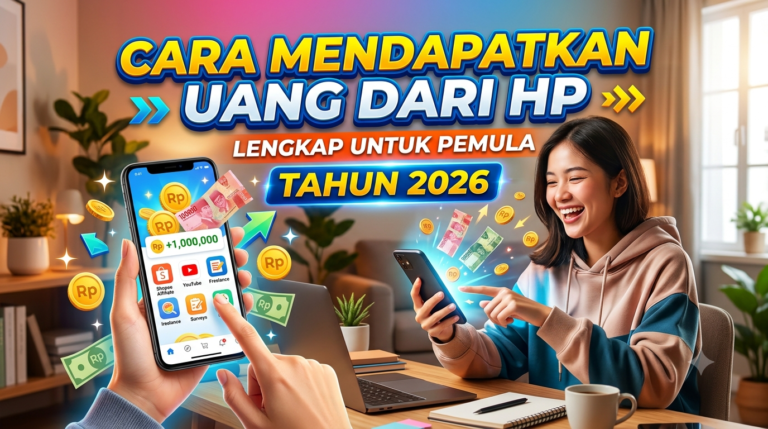 Cara Mendapatkan Uang dari HP: Panduan Lengkap untuk Pemula Tanpa Modal di Tahun 2026